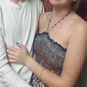 Fun pattern maxi dress